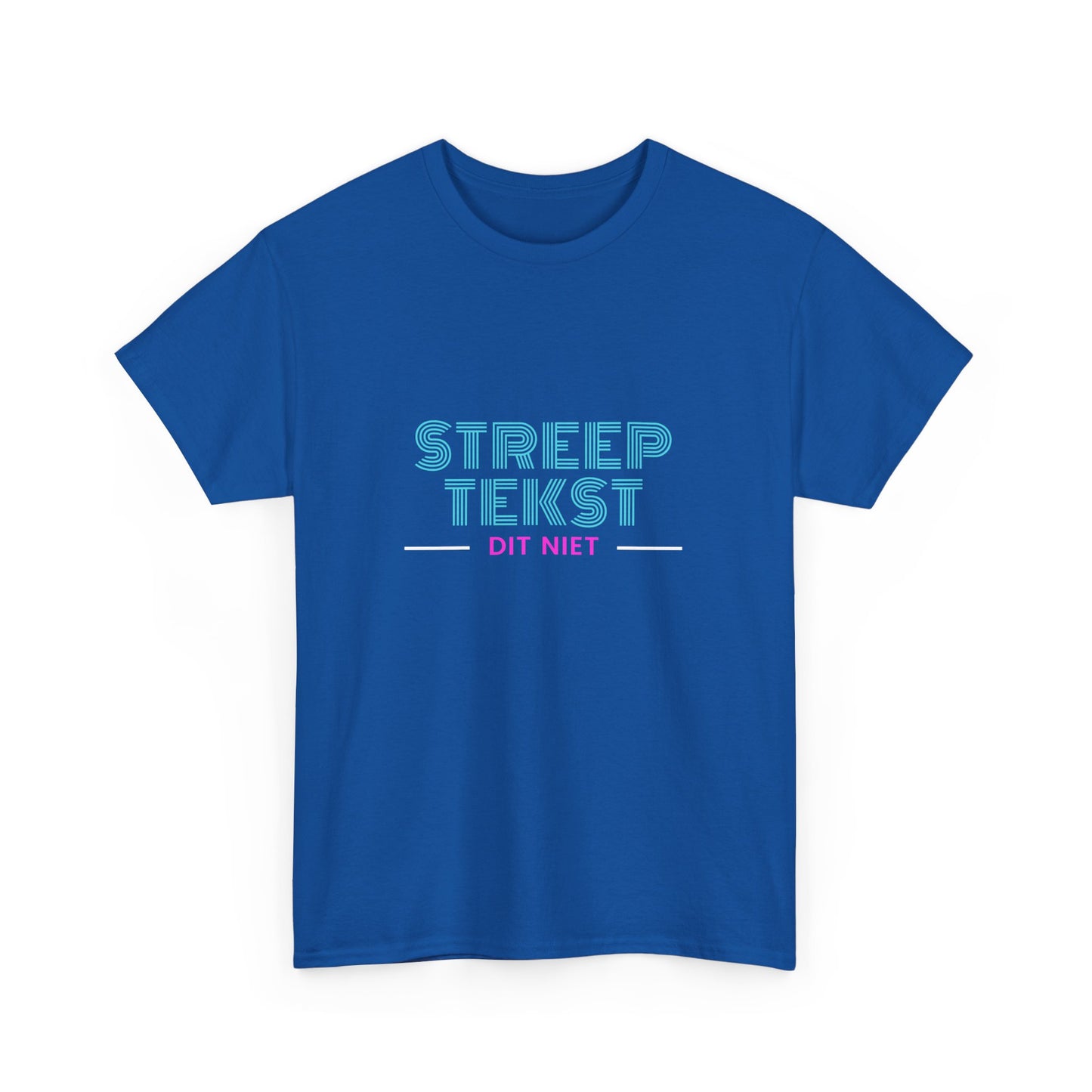 Streep tekst, dit niet