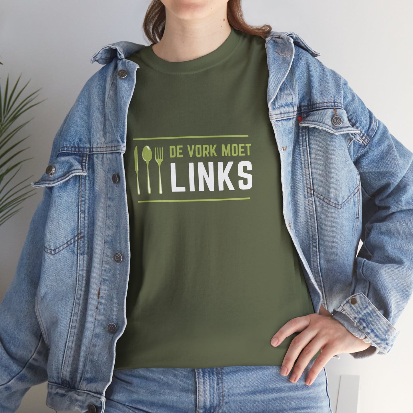 De vork moet links