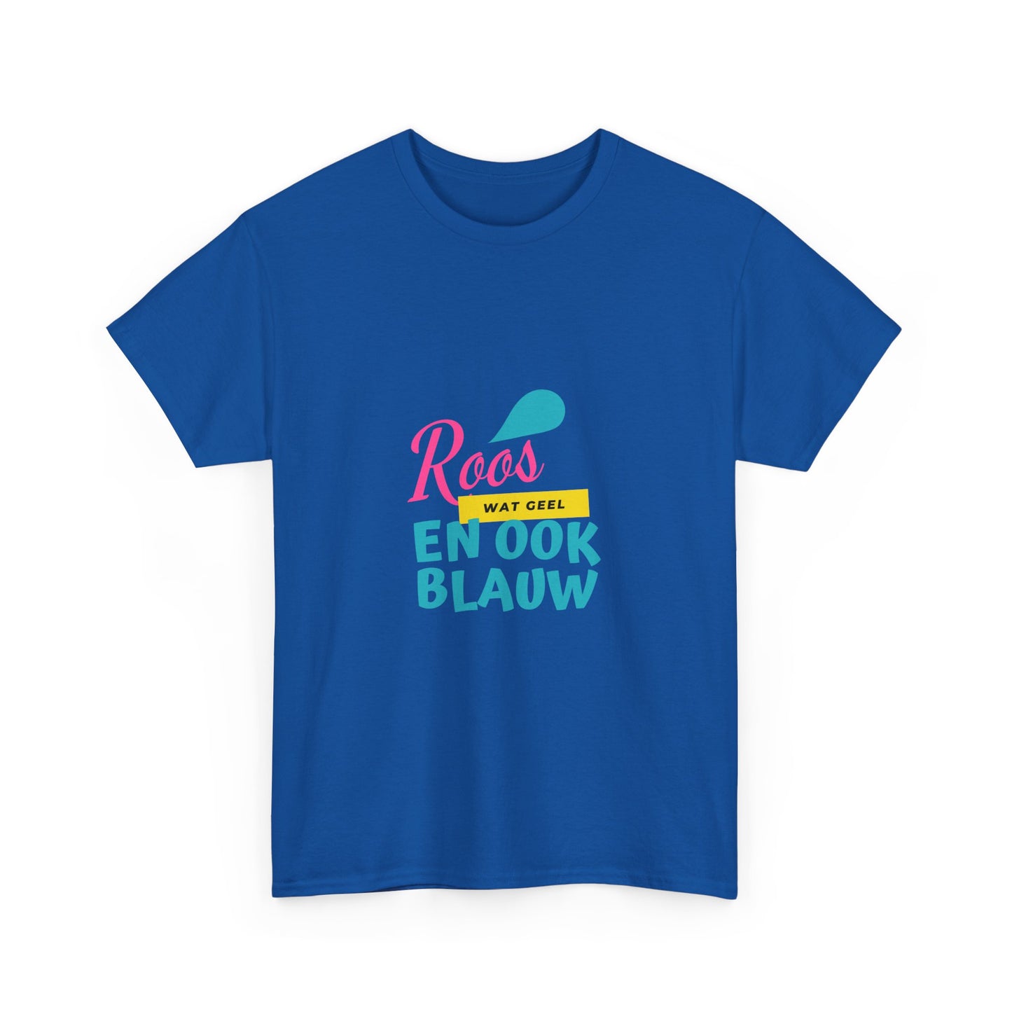 Roos, wat geel, en ook blauw