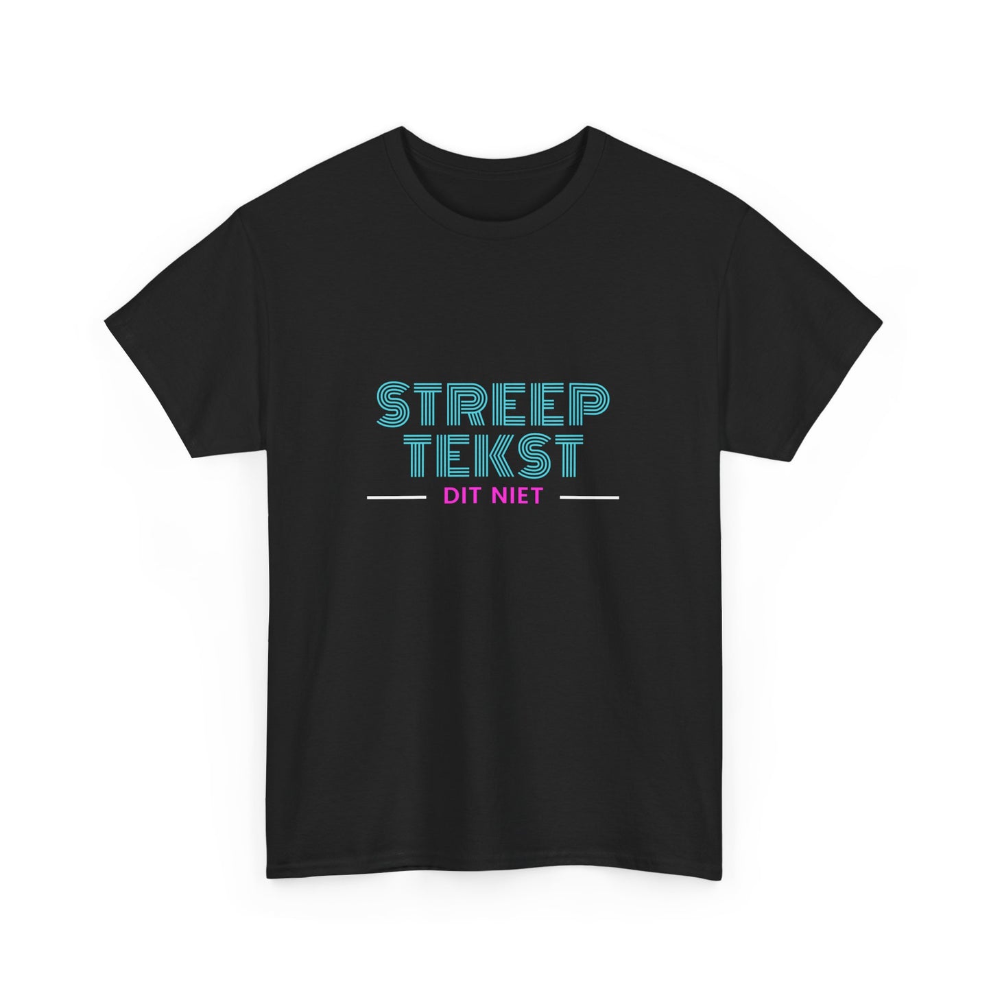 Streep tekst, dit niet