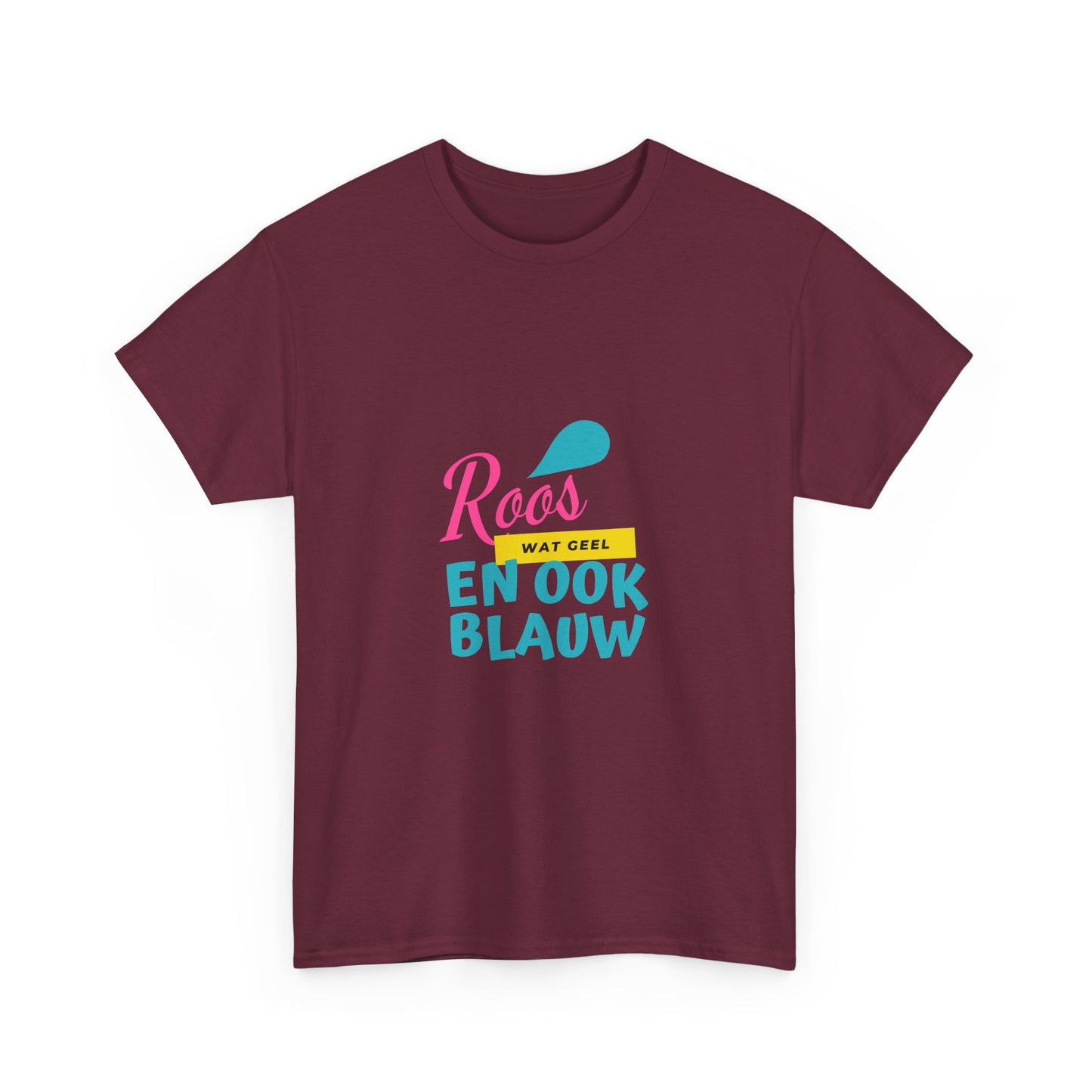 Roos, wat geel, en ook blauw