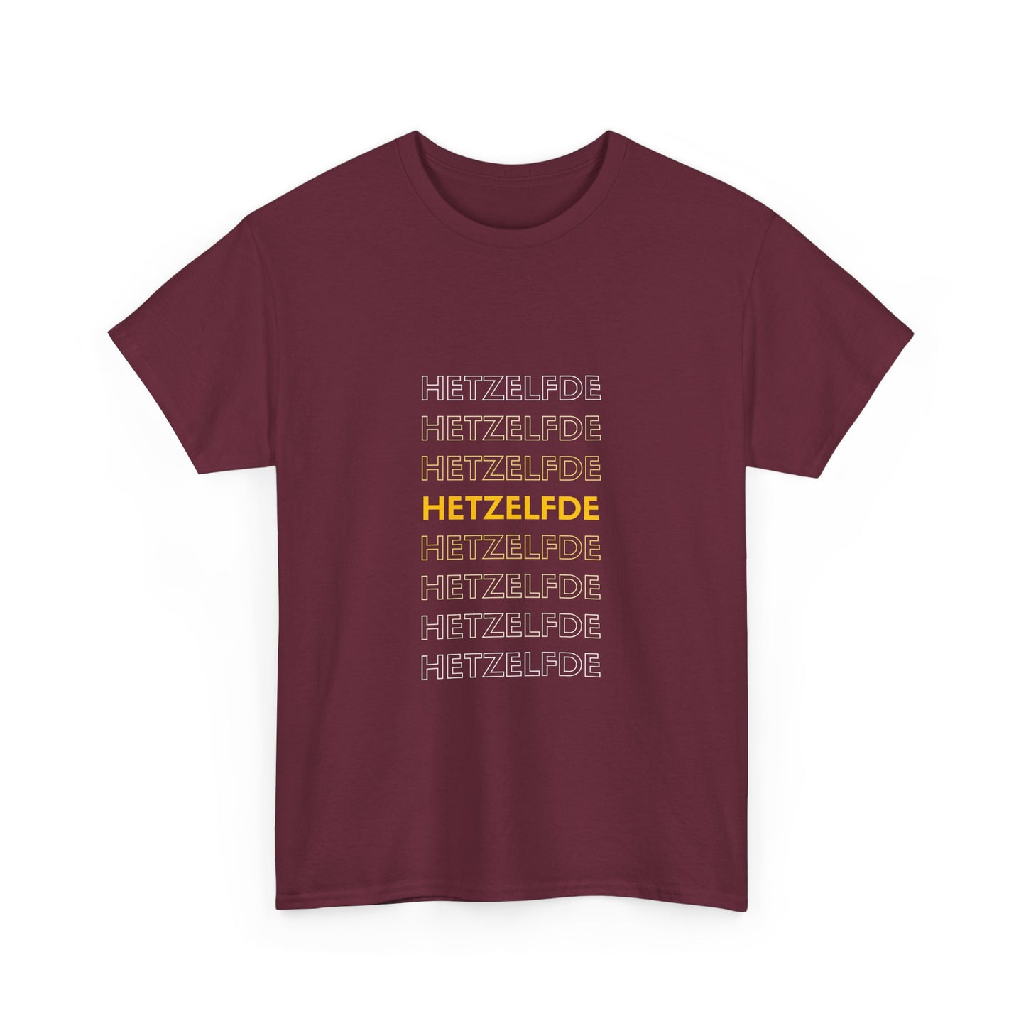 Hetzelfde, hetzelfde, hetzelfde